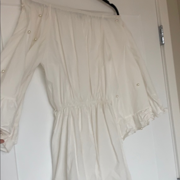 Bell-sleeved pearl beach dress | one size - Picture 5 of 8